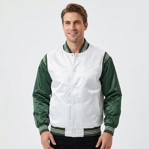 High Quality Custom Made Blank Wool Crew Neck Winter Hip Hop Front Logo Breathable Eco-Friendly Heated Reversible <b>Jacket</b> Men'<b>s</b> - Product Image 1