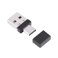 Souris sans fil 2,4 GHz Type C, agitateur de souris, mini souris optique de jeu avec détection USB, rétroéclairage LED, étanche, pour PC (réveil automatique)