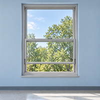 Fenêtres coulissantes modernes de style colonial, simples et doubles, avec grille en verre, pour les constructeurs de maisons et les remplacements de fenêtres