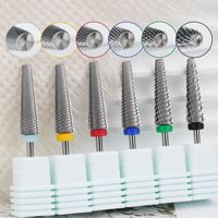 Pro Long XXF Fine 5 en 1 Forets à ongles XC Carbure de tungstène Vente en gros Outil à ongles Marque privée