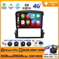 Android 13 Car-play pour Kia Sorento BL 2002-2011, système multimédia de voiture, Car-play 2 DIN, autoradio, GPS, navigation, lecteur vidéo