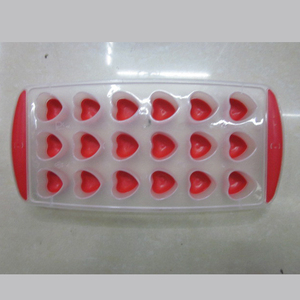 DD1549 faire 18 grilles rondes carrées <span class=keywords><strong>treillis</strong></span> de glace coloré <span class=keywords><strong>fleur</strong></span> coeur Fruits Cube Silicone Pop Out plateaux à glaçons - Product Image 4