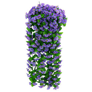 Fiori Artificiali di Ipomea da Appendere, Fiori di Seta Simulati di Lunga Durata 3-5 Anni per Interni ed Esterni, Regalo per la Festa del Papà - Product Image 5