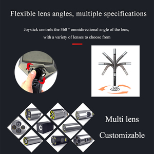 Nhà Máy Phía Trước LED Chiếu Sáng Nội Soi Máy Ảnh Xách Tay 16W 2.4Mm Linh Hoạt Ống Nội Soi Kiểm Tra Xe Borescope Máy Ảnh - Product Image 4