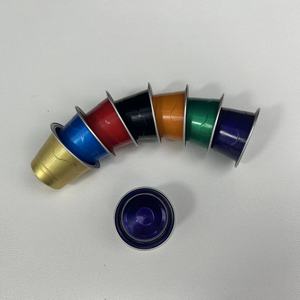 Récipient vide jetable en papier d'aluminium personnalisé nouvelle tasse de capsules de café avec couvercle <span class=keywords><strong>compatible</strong></span> avec les cafetières - Product Image 2