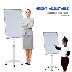 KBW Höhen verstellbare bewegliche Graffiti-Zeichnung Magnetisches Whiteboard Flip Chart Staffelei für Display Meeting Home Office Education - Product Image 2