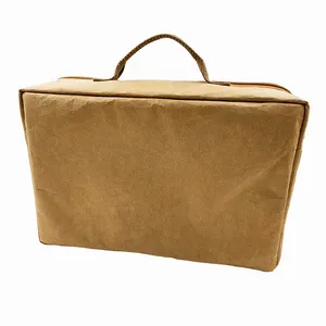 Wasserdichte hohe qualität handwerk papier business männer computer laptop tasche