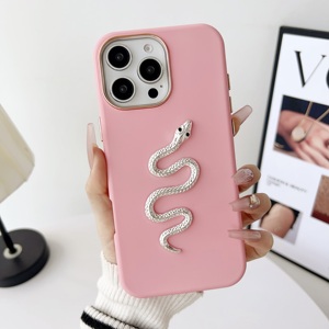 2025 ibrido 2 in 1 serpente custodia per telefono cellulare per iPhone 16 15 Pro Max per <span class=keywords><strong>Samsung</strong></span> S25 S24 S23 Ultra <span class=keywords><strong>22</strong></span> <span class=keywords><strong>Cover</strong></span> con serpente - Product Image 5