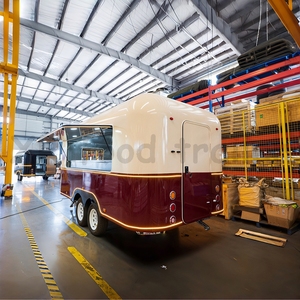 Camion de vente ambulante de style vintage 8x16 pour boissons glacées/café/aliments avec <span class=keywords><strong>machine</strong></span> à popcorn, offres de cartes, Shanghai - Product Image 2