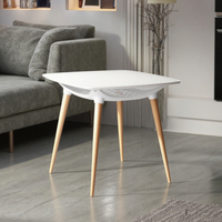 Meubles de salle à manger Table basse en MDF de qualité supérieure Mobilier de restaurant bistro Rangement durable Table basse polyvalente