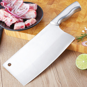 Household stainless steel cleaver, quick-hand bone chopping and slicing knife, Yangjiang kitchen knife, vegetable <b>cutter</b>, - Product Image 1