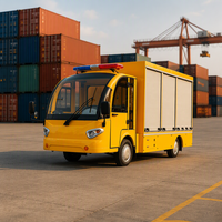 Camionnette électrique fermée, véhicule de livraison électrique professionnel miniature pour la logistique aéroportuaire et les zones de maintenance