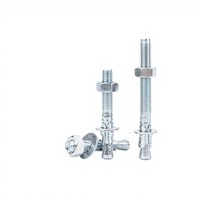 Ancre à coin en acier au carbone électrogalvanisé, boulon d'expansion M6-M20, diamètre robuste, MEP, protection incendie, plomberie