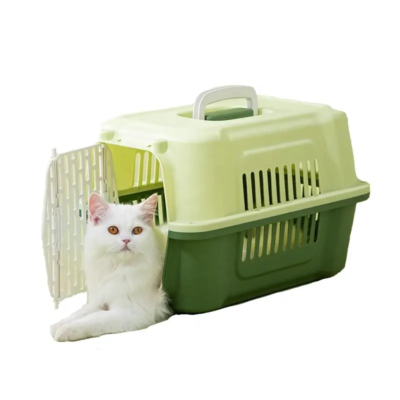 dog accessories Plastic Large Pet Carrier For Cat Dog Travel Box Basket Cage Outdoor Transport Pet Air Crate