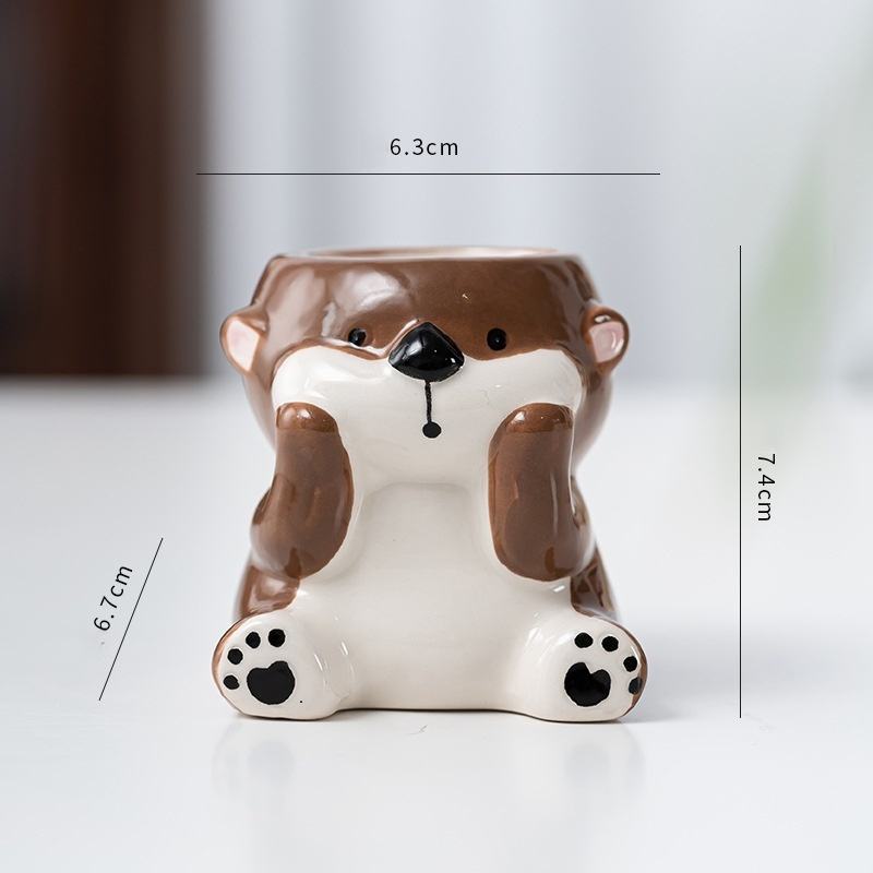 Peint Daek Browm + loutre noire