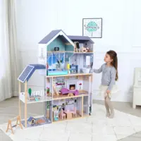 Casa de muñecas de madera para niños, juguete de casa de muñecas, gran oferta