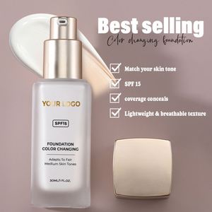 Color Changing <b>Foundation</b> PH Color Change Liquid <b>Foundation</b> Private Label Makeup Full Coverage <b>Foundation</b> - Product Image 2