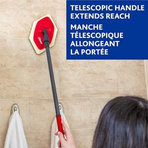Brosse de salle de bain vadrouille tête de remplacement BAIN MAGIC éponge tampon à récurer adapté pour Vileda - Product Image 2