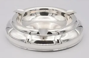 New and in Stock Large Solid Silver <strong>835</strong> Ashtray with Old Coin from 1871 for Plc, Pac &amp; Dedicated Ctrlrs - Product Image 2