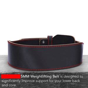 High Quality Cowhide Leather Custom <b>Powerlifting</b> & Weightlifting Gym Waist Protector <b>Belt</b> with Non-Slip Unisex 0.5-0.75kg - Product Image 2