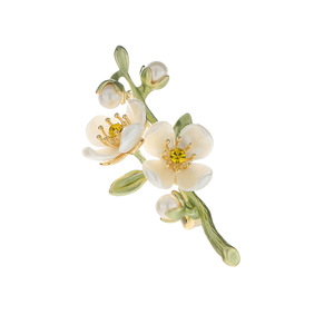 Elegant Flower Pearl Brooch Zinc Alloy Women's <b>Wedding</b> <b>Accessory</b> - Product Image 5