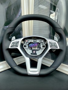 Volant en cuir pour <span class=keywords><strong>Mercedes</strong></span>-Benz W205, compatible avec les modèles W212, W463, W222, C180, C200, C250, C300, C43/C63 <span class=keywords><strong>AMG</strong></span> - Product Image 3