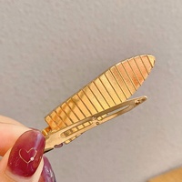 MIO Wholesale Daily Hairdressing 7cm Metal Hair Pins Gold Makeup No Crease Bend Creaseless Hair Clips Hairpins for Women