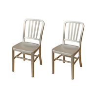 Chaises latérales de bateau en aluminium anodisé brossé, vente en gros