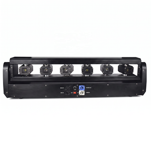 Barra de Luz Láser Roja de 6 Cabezas y 500mW con Control Independiente por <span class=keywords><strong>DMX</strong></span>, Láser para Escenarios de DJ, Conciertos y Actuaciones en Vivo - Product Image 2