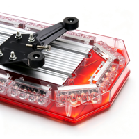 Barre LED 88W avec 15 modes stroboscopiques, barre lumineuse d'avertissement à montage sur toit, boîtier en alliage d'aluminium PC, plusieurs couleurs, lumière pour les opérations d'ingénierie et de sauvetage