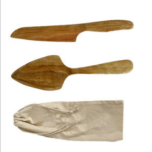 Wholesale Custom Logo Eco-Friendly Wooden Cake Knives | Acacia Wood <b>Pizza</b> <b>Peels</b> Butter Jam Spatulas | Dishwasher Safe for - Product Image 1