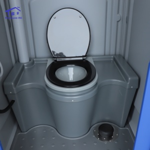 Panneau sandwich de toilette portable moderne et durable Cadre en acier galvanisé Ventilateur de ventilation antidérapant pour les salles de bain des écoles - Product Image 6