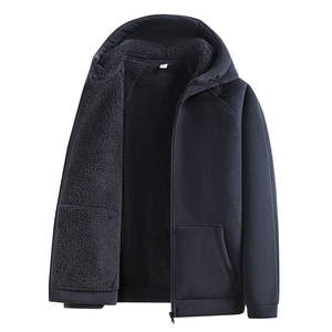 RUIQUWIN-Sudadera con capucha cálida de doble capa para hombre, chaqueta a prueba de viento para uso informal al aire libre, venta al por mayor - Product Image 3