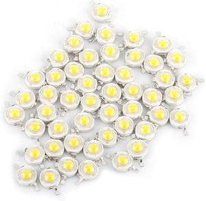 100 Piezas de LED DryerBeads, Chip LED de Alta Potencia de 1W, Bombilla LED SMD, Chip SMD COB LED de 1W Blanco Cálido - Product Image 1