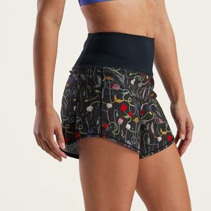 Pantalones de malla deportivos de 5 pulgadas para hombre, shorts de running de 4 pulgadas de malla para mujer, talla grande, negros, elásticos, con forro, para entrenamiento intenso - Product Image 3