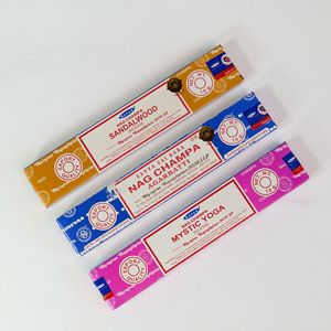 Varillas <span class=keywords><strong>de</strong></span> <span class=keywords><strong>Incienso</strong></span> India Sai Baba SATYA Truth con Base <span class=keywords><strong>de</strong></span> Bambú, Nagchampa Natural Hecho a Mano, Aromaterapia Purificadora <span class=keywords><strong>de</strong></span> Espacios, en Caja - Product Image 2
