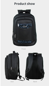 Mochila antirrobo para ordenador portátil para hombre, cierre <span class=keywords><strong>de</strong></span> cremallera, precio <span class=keywords><strong>de</strong></span> fábrica bajo, mochila escolar <span class=keywords><strong>de</strong></span> viaje <span class=keywords><strong>de</strong></span> negocios, impermeable, negro, rojo, azul, geométrico - Product Image 5