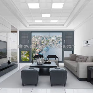 Di grandi dimensioni doppio temperato nascosto <span class=keywords><strong>porta</strong></span> in alluminio che si sovrappone pannelli scorrevoli in vetro moderno interno <span class=keywords><strong>porta</strong></span> <span class=keywords><strong>scorrevole</strong></span> apertura manuale - Product Image 3