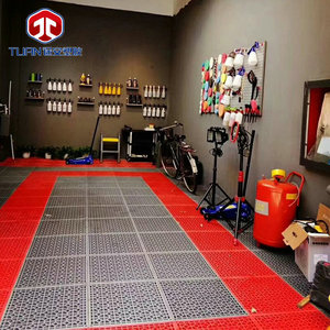 Huixin Car Wash Floor Grating Interlocking Square Non Slip Indoor <b>Plastic</b> <b>Flooring</b> - Product Image 1