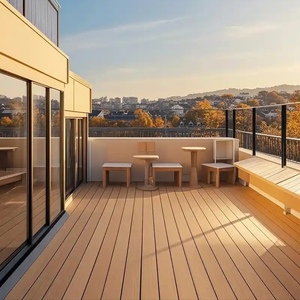 WPC <span class=keywords><strong>Decking</strong></span> piastrelle per pavimento ad incastro Design facile installazione facile da pulire WPC tavole per balcone e Patio - Product Image 6