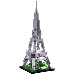 Giocattolo Educativo Personalizzato per Costruire il Mondo, Decorazione Creativa della Torre <span class=keywords><strong>Eiffel</strong></span>, Mini Blocchi da Costruzione in Plastica, Regalo per Bambini - Product Image 2