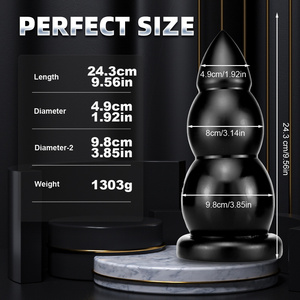 سدادة شرجية كبيرة جدًا ، مُوسع شرجي ، الاستمناء الشرجي ، مُحاكي ، سدادة للمؤخرة - Product Image 2