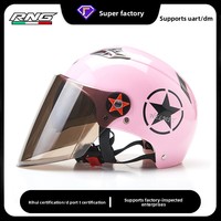 [Personnalisé] Casque de moto électrique à double lentille, protection solaire estivale, coupe-vent, unisexe, sécurité à la conduite
