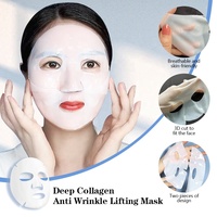 Mascarilla Facial de Hidrogel de Bio-Colágeno Coreano de Marca Privada OEM, Transparente, Absorbente, Reafirmante, Hidratante, Iluminadora, Vegana