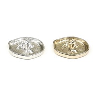 Boutons décoratifs en métal en forme de cœur pour costume, veste, pull en tricot, accessoires de manteau, style tige, logo en relief