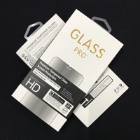 Boîtes d'emballage en papier protecteur en verre trempé à faible coût pour protecteur d'écran en verre
