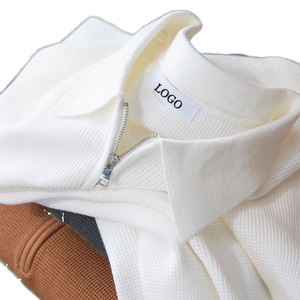 Polo de Manga Corta para Hombre, Tejido en Poliéster, Color Sólido, con Cierre, Estilo Casual, Alta Calidad, Transpirable, Personalizable - Product Image 1