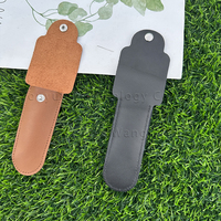 Vente en gros 100% étui de rasoir en cuir véritable pour housse de sécurité pour rasoir de sécurité support de pochette de rasage noir marron