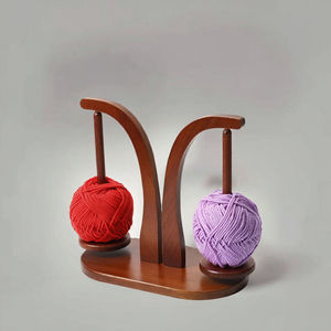 Nouveau support de fil avec support de téléphone pour amoureux du tricot Spinner de fil en bois pour Crochet accessoire de tricot essentiel pour tous les tricoteurs - Product Image 1