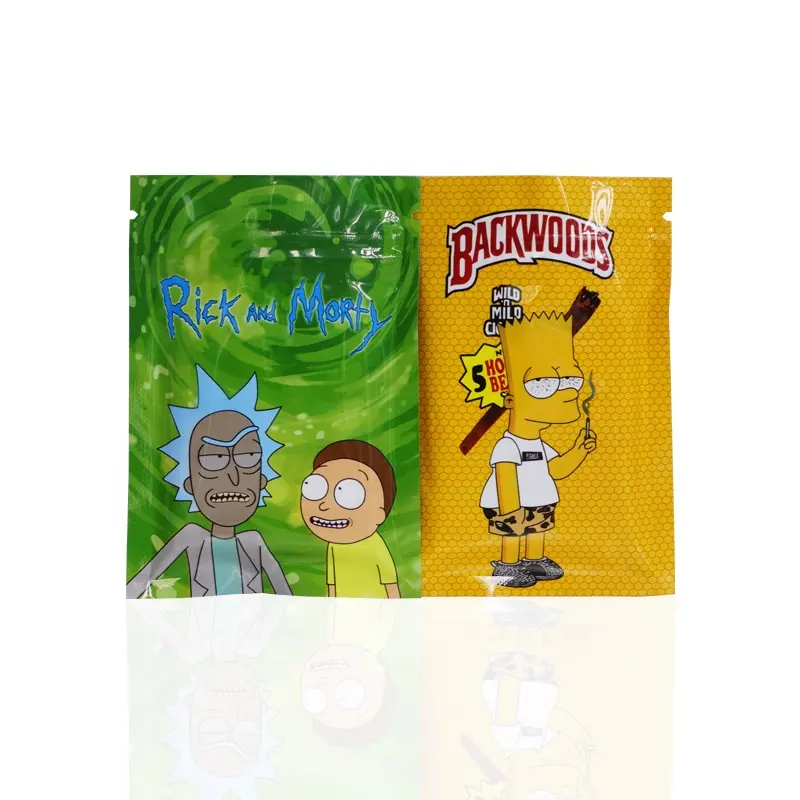 Bolsas de mylar personalizadas, embalaje de pie, bolsa de dulces resellable, cremallera de papel de aluminio, bolsa de 3,5 gramos